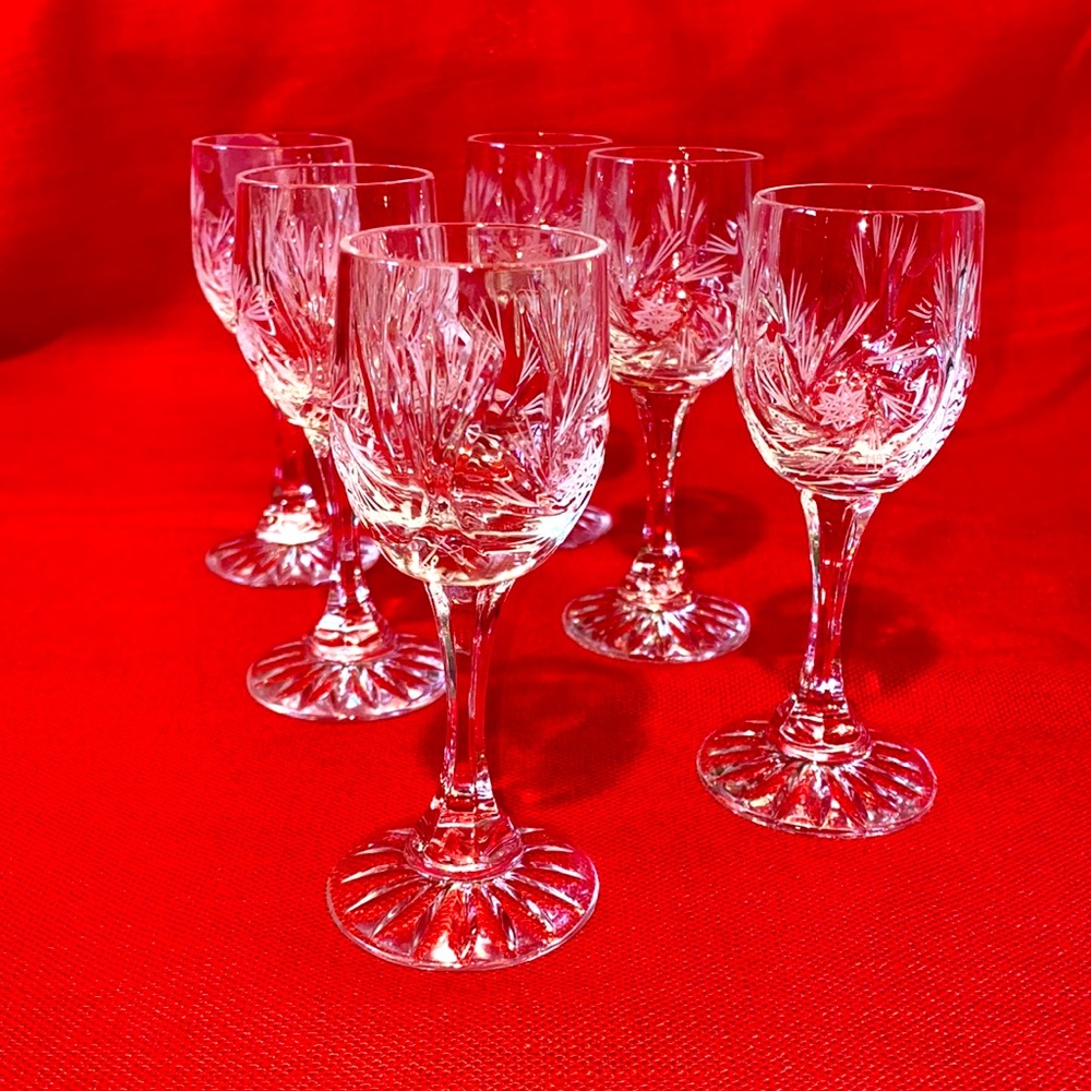 Crystal Cordial Glasses
